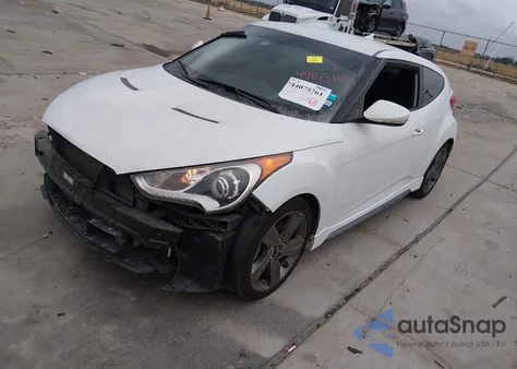 2014 Hyundai Veloster Turbo W/Blue из США, поврежденный, VIN KMHTC6AE3EU206314